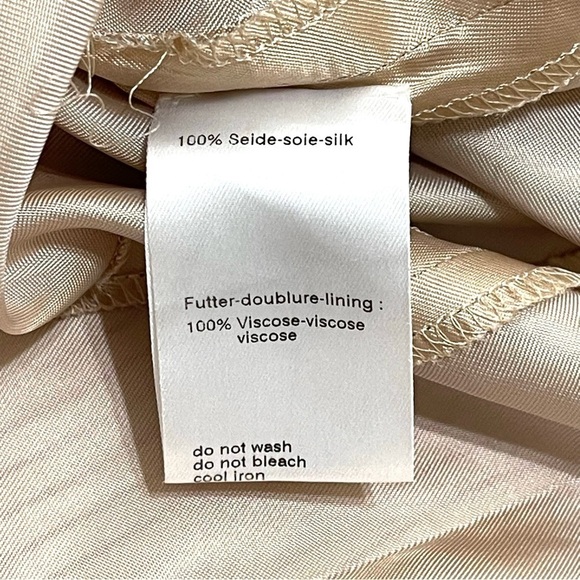 Akris Punto Woman 100% SILK Red Stripe Skirt Size 4 - Picture 11 of 14